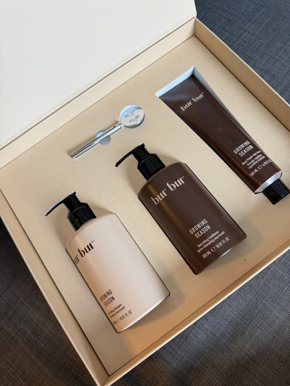 BUR BUR Growing Season Hair Care PR Set Shampoo Conditioner Mask Derma Roller
